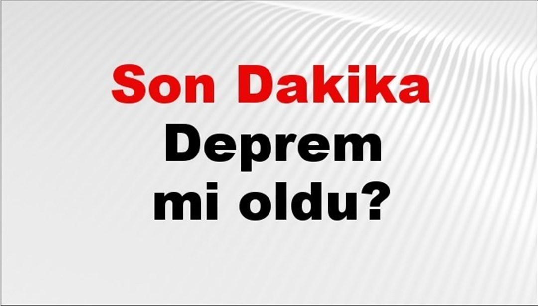 Son dakika Şanlıurfa’da deprem mi oldu? Az önce deprem Şanlıurfa’da nerede oldu? Şanlıurfa deprem Kandilli ve AFAD son depremler listesi 25 Mart 2025